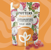 POTTER'S - FRUIT CHEW - SUGAR FREE - SATIVA - DRAGON FRUIT - 100MG
