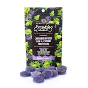 SMOKIEZ - FRUIT CHEWS - INDICA - SOUR BLACKBERRY - 100MG