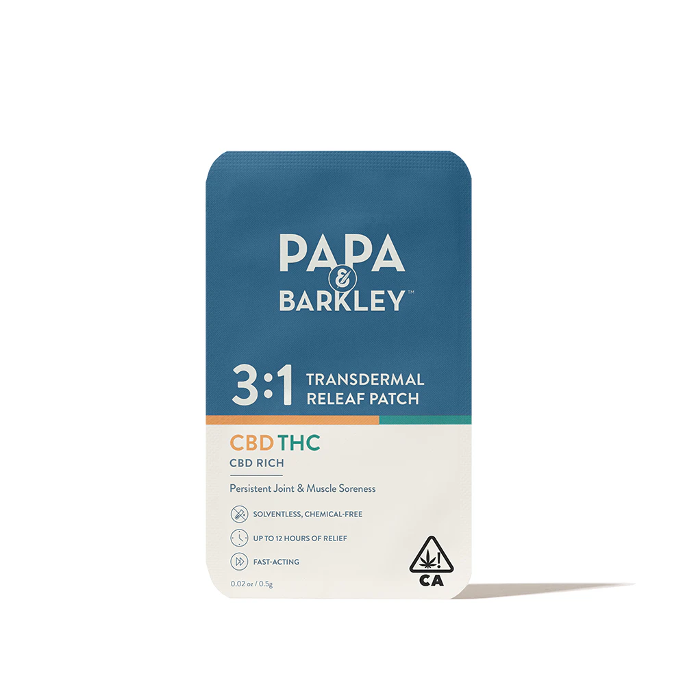 Papa & barkley - PAPA & BARKLEY - TOPICAL - RELEAF PATCH - CBD RICH 3:1 Main Image