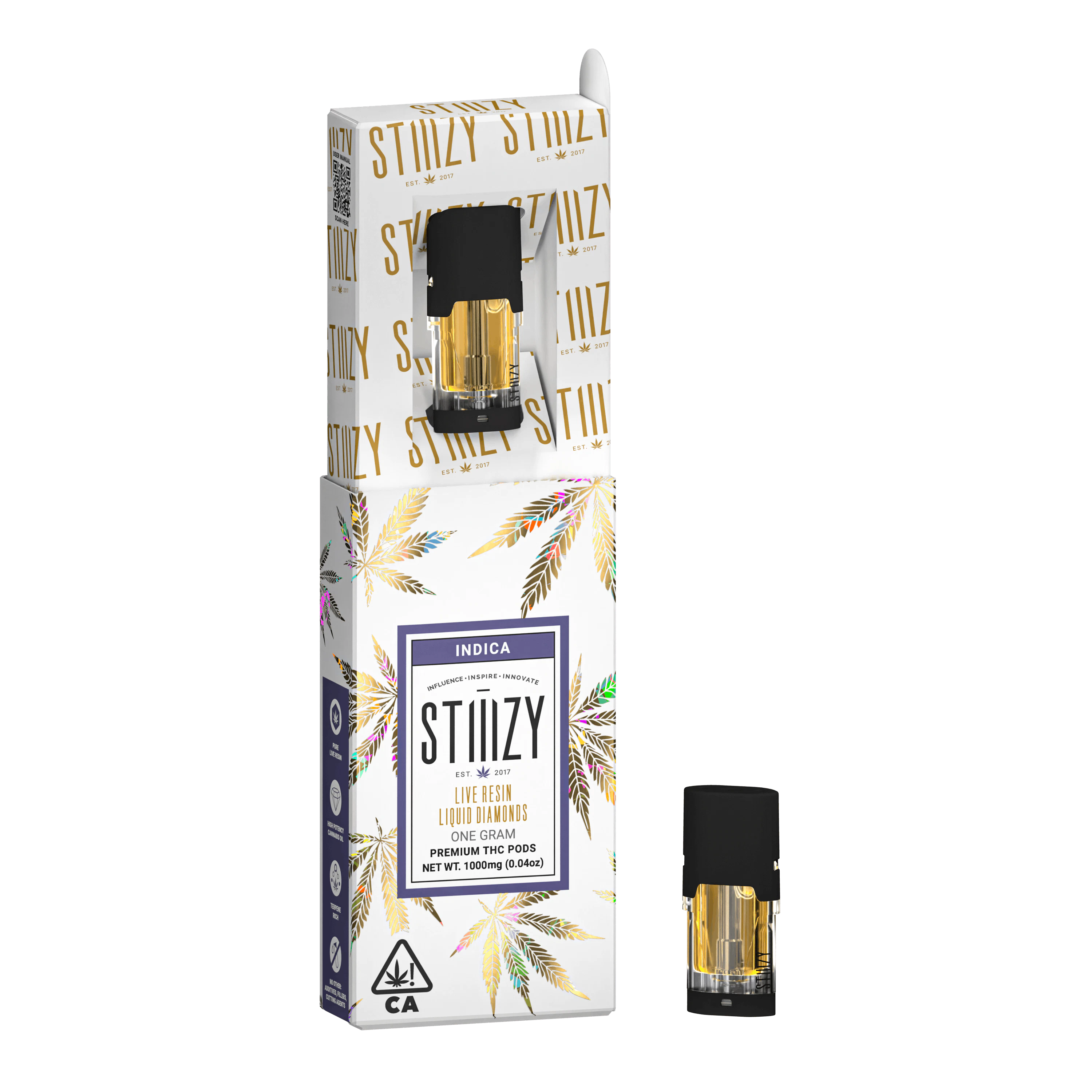 Stiiizy - STIIIZY - POD - LIQUID DIAMONDS - INDICA - STRAWBERRY SHORTCAKE - 1G Main Image
