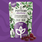 POTTER'S - FRUIT CHEW - SUGAR FREE - INDICA - ELDERBERRY 2:1 - THC:CBN - 100MG