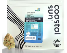 COASTAL SUN - GREENHOUSE FLOWER - INDICA - GMO GARLIC COOKIES - 14G