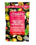 SMOKIEZ - FRUIT CHEWS - 2:1 SOUR TROPICAL - THC:THC V -100:50MG
