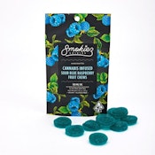 SMOKIEZ - FRUIT CHEWS - INDICA - SOUR BLUE RASPBERRY - 100MG