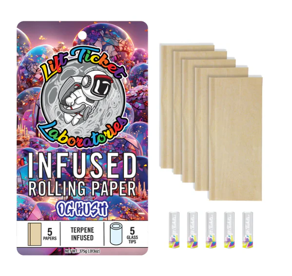 Lift ticket - LIFT TICKET - TERP INFUSED PAPERS - OG KUSH W/ GLASS TIP - 5PK Main Image