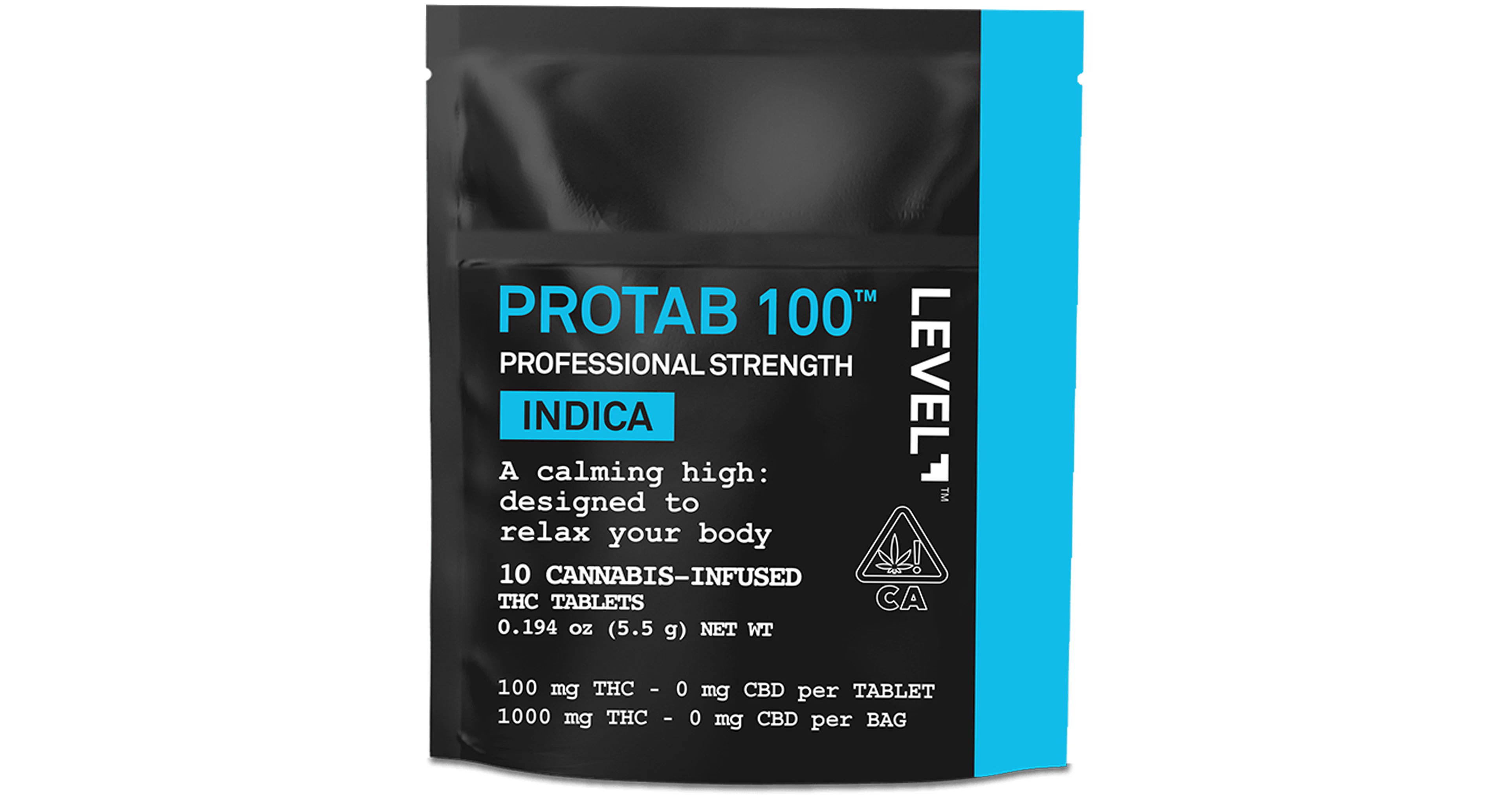 Level - LEVEL - EDIBLE - PROFESSIONAL STRENGTH PROTAB - INDICA - 100MG (10PK) Main Image