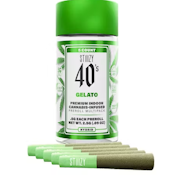 STIIIZY - 40'S - INFUSED PREROLL PACK - HYBRID - GELATO - .5G (5PK)