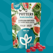 POTTER'S - FRUIT CHEW - SUGAR FREE - INDICA - WATERMELON - 100MG