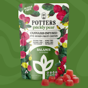 POTTER'S - FRUIT CHEW - SUGAR FREE - HYBRID - PRICKLY PEAR 1:1 - THC:CBD - 100MG