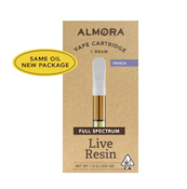 ALMORA FARM - CARTRIDGE - LIVE RESIN - INDICA - VANILLA BISCOTTI - 1G