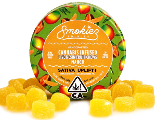 Smokiez - SMOKIEZ - FRUIT CHEWS - LIVE RESIN - SATIVA -  MANGO - 100MG Main Image