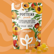 POTTER'S - FRUIT CHEW - SUGAR FREE - SATIVA - PEACH - 100MG