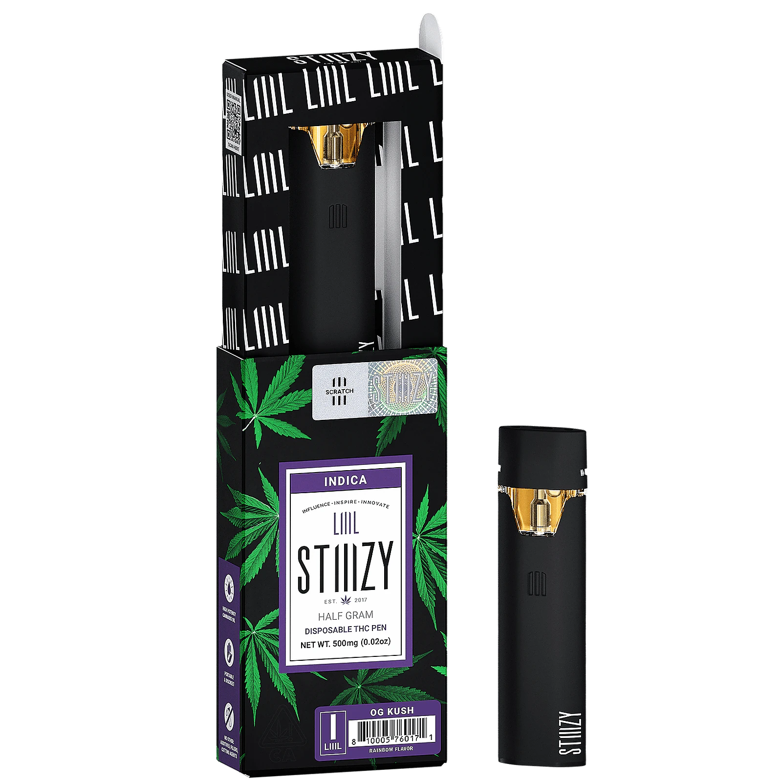 Stiiizy - LIIIL STIIIZY - DISPOSABLE - INDICA - OG KUSH - .5G Main Image