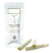 RAW GARDEN - INFUSED PREROLL PACK - CRUSHED DIAMONDS - INDICA - DISCO DANCER - 1.5G - (3PK)