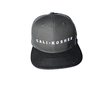 CALI KOSHER - HAT - CK LOGO SNAPBACK - BLACK/BLACK