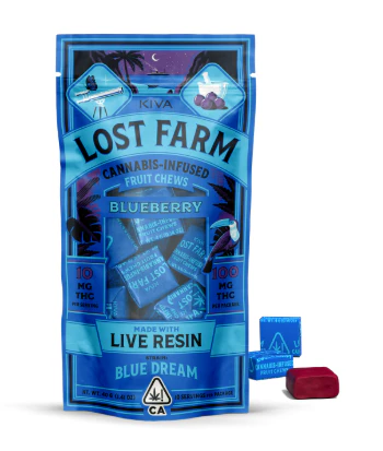 Lost farm - LOST FARM - EDIBLE - CHEWS - SATIVA - BLUEBERRY BLUE DREAM - 100MG Main Image
