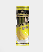 KING PALM - LEAF ROLLS - SLIMS - BANANA CREAM - 2PK