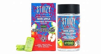 STIIIZY - EDIBLES - GUMMIES - HYBRID - SOUR APPLE - 100MG