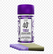 STIIIZY 40'S - INFUSED PREROLL PACK - INDICA - PURPLE PUNCH - .5G - (5PK)