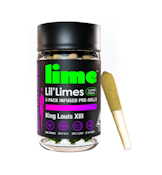LIL LIMES - INFUSED PREROLL PACK - INDICA - KING LOUIS XIII - .6G - (5PK)