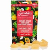 SMOKIEZ - EDIBLE - FRUIT CHEWS - SATIVA - THCV - SOUR TROPICAL FRUIT - 100MG