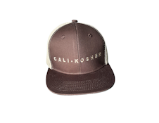 CALI KOSHER - HAT - CK LOGO SNAPBACK - BROWN/KHAKI