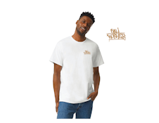 CALI KOSHER - TSHIRT - WHITE W/ EMBROIDERED LOGO - XL