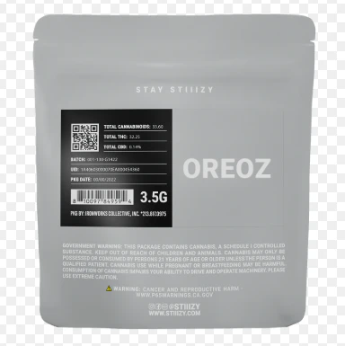 Stiiizy - STIIIZY - FLOWER - GREY - INDICA - OREOZ - 3.5G Main Image