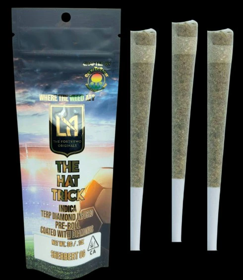 Creme de canna - DIAMOND INFUSED PRE ROLL - SHERBERT OG - 3G Main Image