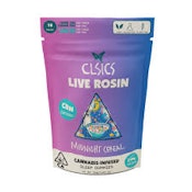 CLSICS LIVE ROSIN GUMMIES INDICA CBN MIDNIGHT CEREAL: FRUIT RINGS