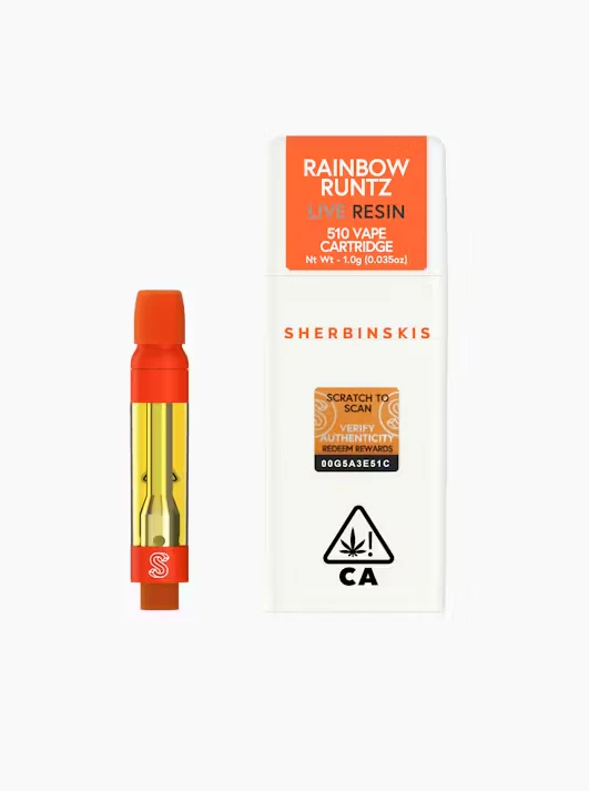 Sherbinskis - RAINBOW RUNTZ - LIVE RESIN 510 CART 1G Main Image