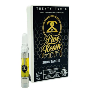 22k - 22K - SOUR TANGIE - LIVE RESIN 1.0ML CART