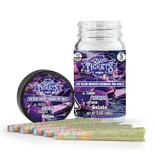 Lift tickets - 0.5G INFUSED PRE ROLL MULTIPACK (5): PURPLE KUSH [I] Main Image