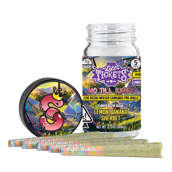 Lift tickets - 0.5G INFUSED PRE ROLL MULTIPACK (5): LEMON BEAN [S] Main Image