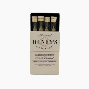 Henrys original - HENRYS ORIGINAL | OG KUSH-DIAMOND & HASH INFUSED PREROLLS (4CT) 2G