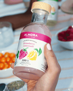 Almora farms - 100MG THC STRAWBERRY LEMONADE BEVERAGE