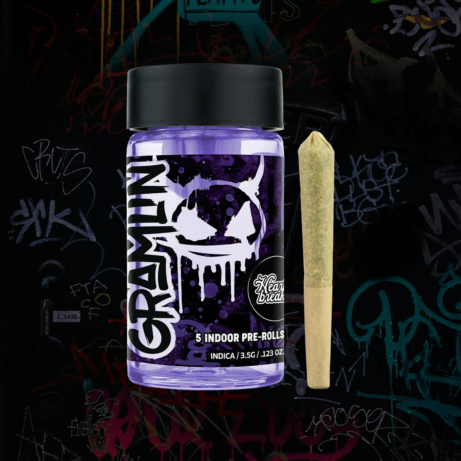 Gramlin - HEARTBREAKER - 5 PACK PRE-ROLL (3.5G) Main Image