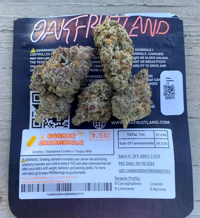 Oakfruitland - ORANGE CREAMSICLE | 1G Main Image