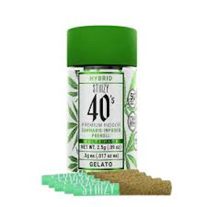 Stiiizy - STIIIZY - INFUSED 40'S GELATO PREROLL 5PK - 2.5G