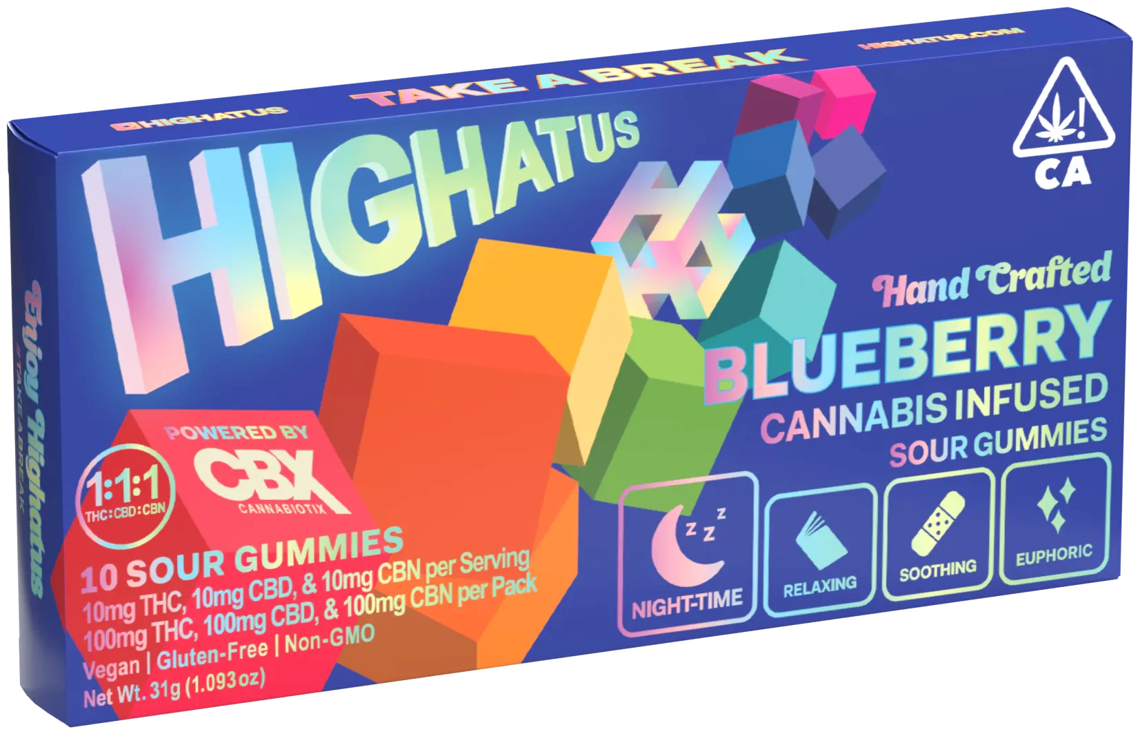 Highatus - SOUR GUMMIES 10PK - BLUEBERRY Main Image