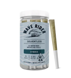 Wave rider - HASH INFUSED PRE ROLL - ORANGE GELATO - 5 PK 0.5G PR - HYBRID