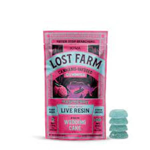 Lost farm - LOST FARM GUMMIES RASPBERRY 100MG WEDDING CAKE