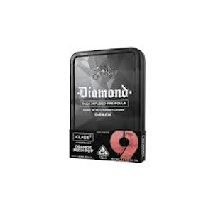 Clade9 - ORANGE PUSH POP - .5G PRE-ROLL 5PCK (2.5G)