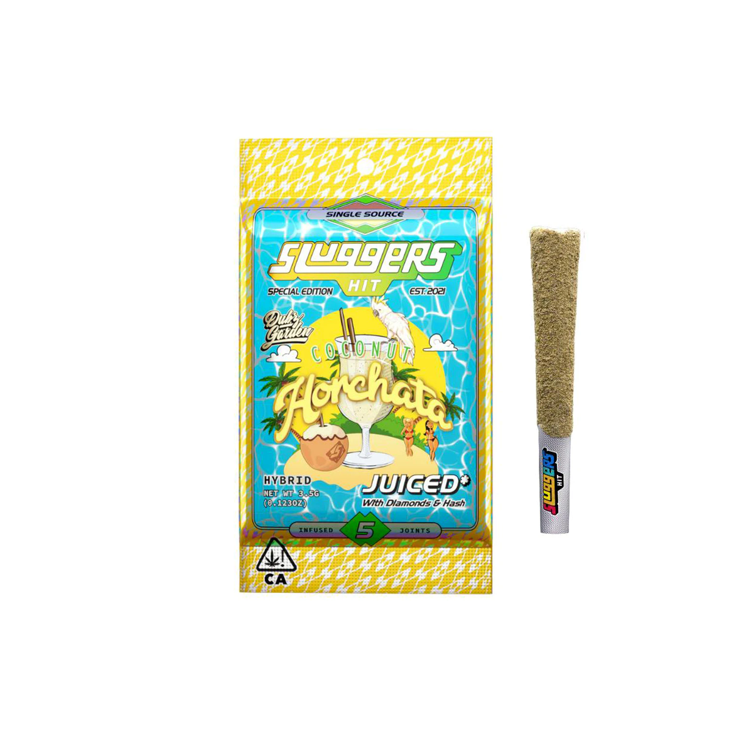 Sluggers - INFUSED PREROLL - 0.7G 5PK - COCONUT HORCHATA Main Image