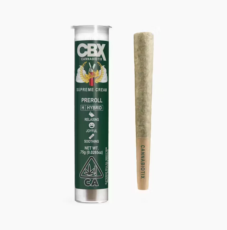 Cannabiotix - CANNABIOTIX | SUPREME CREAM-.75G PRE-ROLL Main Image