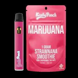 Kushy punch - AIO VAPE 1G SATIVA STRAWNANA SMOOTHIE