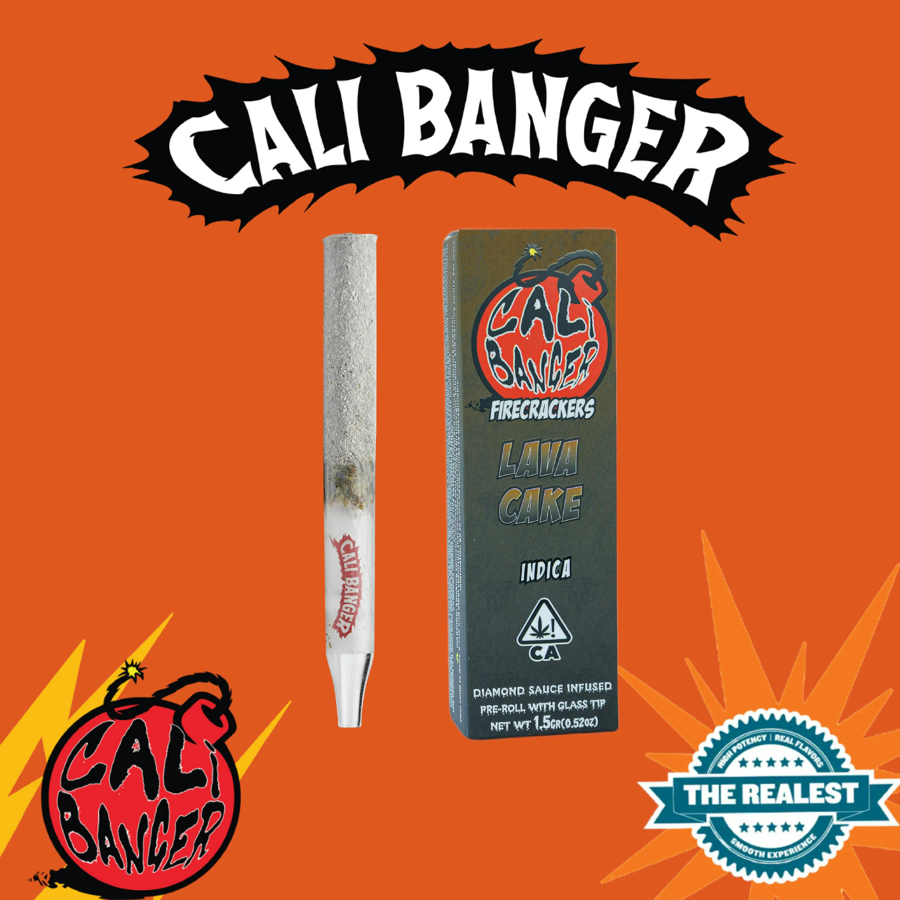 Cali banger - FIRECRACKER INFUSED PRE ROLL LAVA CAKE 1.5 G Main Image
