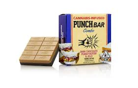 Punch - PUNCH EDIBLES - 100MG PUNCHBAR COMBO - PEANUT BUTTER JELLY DARK CHOCOLATE Main Image