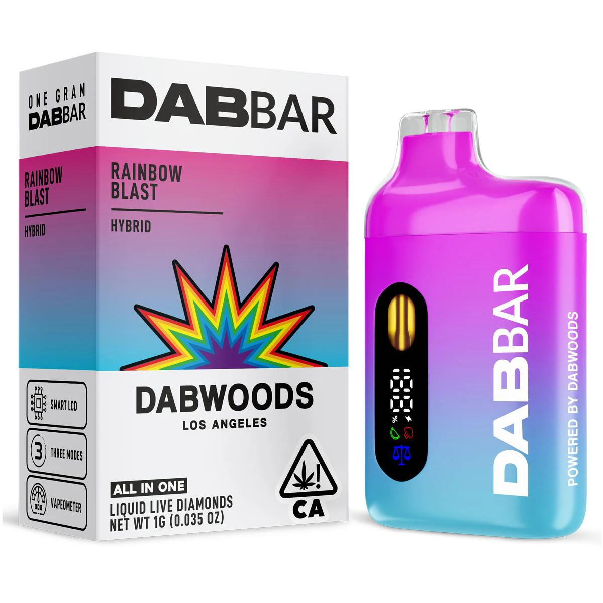 Dabwoods - RAINBOW BLAST AIO 1 GRAM Main Image