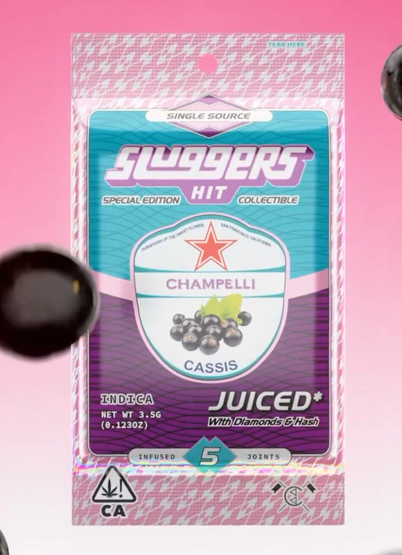 Sluggers - INFUSED PREROLL - 0.7G 5PK - CHAMPELLI CASSIS Main Image